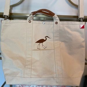 Swamp Luxe Weekender, Large Canvas Tote with Leather Details